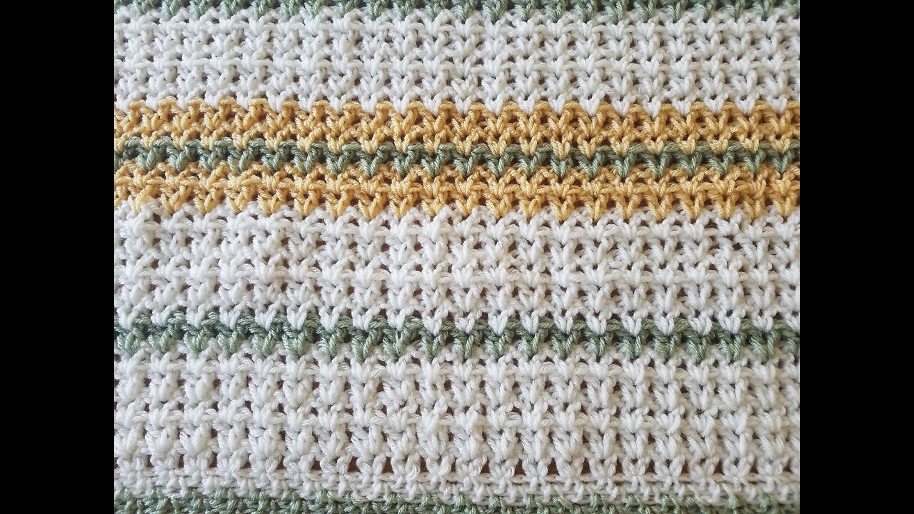 Modern V Stitch Lapghan
