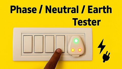 How to Make a Neutral & Phase Line Tester at Home #NeutralPhaseChecker