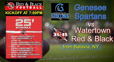 Red & Black v Genesee 6-7-2025