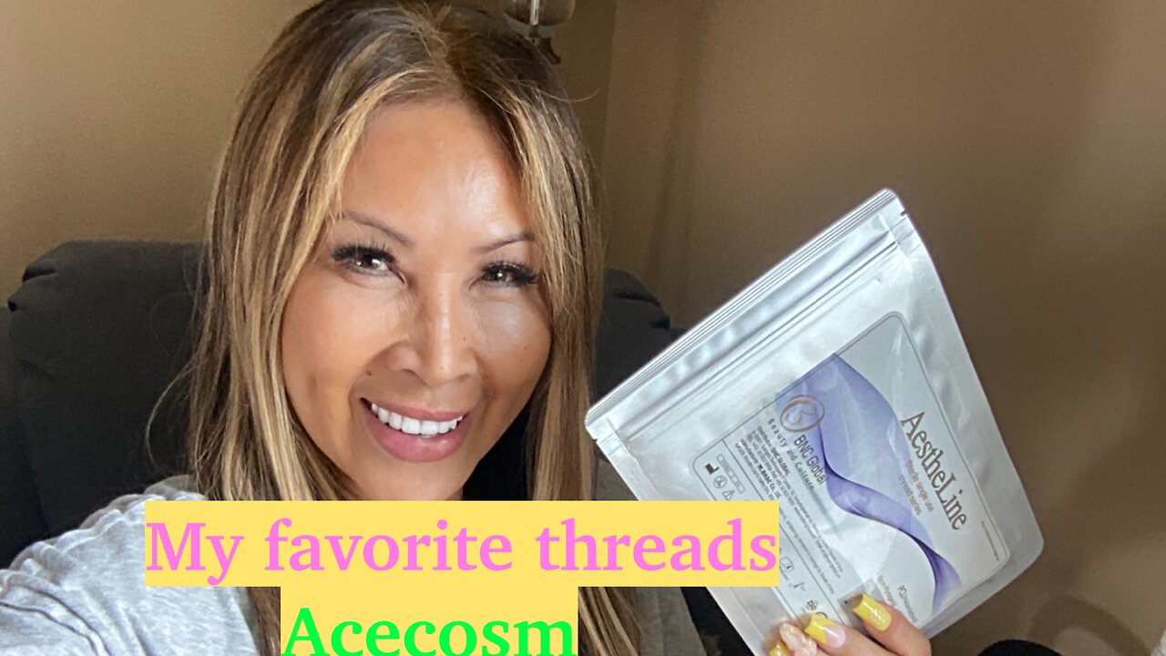 DOING THREADS TO BUILD COLLAGEN HELP LIFT MY JOWLS 🌻My DIY skin treatment 🌻