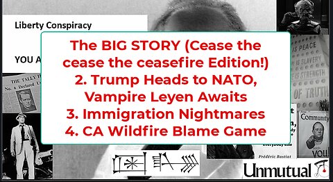 Liberty Conspiracy LIVE 6-24-25 Ceasefire? Trump at NATO, CA FIRE Blame!