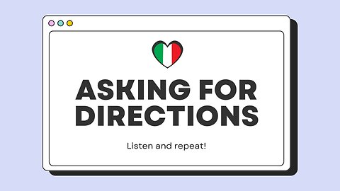 Learn Italian: How to Ask for Directions 🇮🇹🚶‍♂️ | Essential Travel Phrases [SUB]