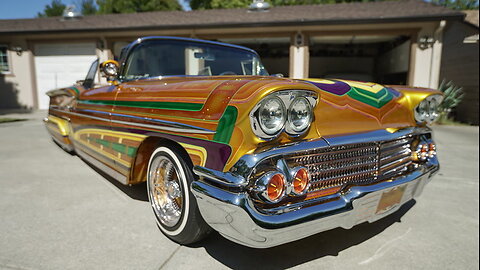 Eye-Catching Chevy Lowrider Classic Vehicle - Displays Over 600 Custom Parts