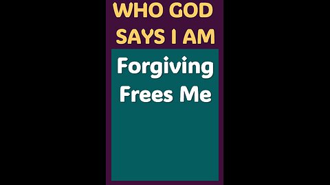 FORGIVING FREES ME #wordofgod #Jesus #God #healing #spirituality #love #blessings #wisdom #forgive