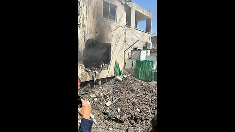 Footage circulating on social media from the scene of the Iranian drone impact in Beit She'an.