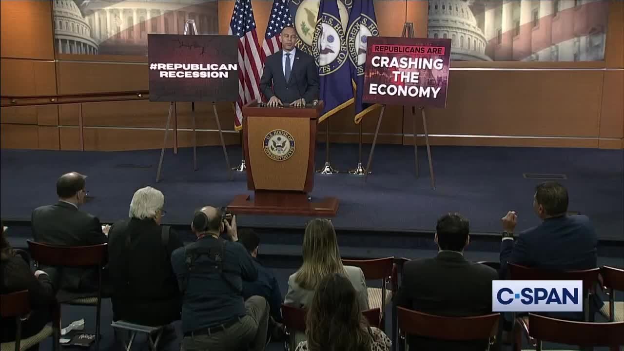 Rep. Jeffries: ‘This Isn’t Liberation Day, It’s Recession Day in the United States of America’