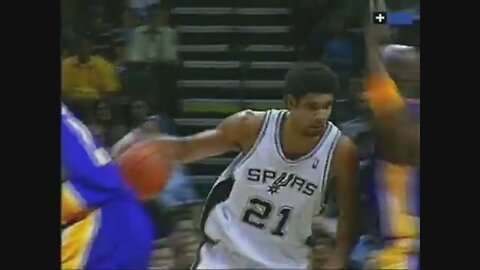 Tim Duncan 16 Points 5 Ast Vs. Lakers, 2005-06.