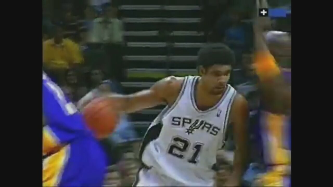 Tim Duncan 16 Points 5 Ast Vs. Lakers, 2005-06.