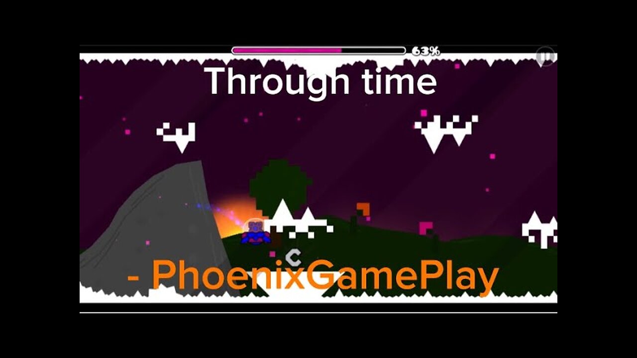 Geometry Dash - ‘through time’ [1 coin] | PhoenixGamePlay