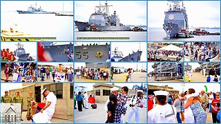 USS Leyte Gulf Homecoming: Final Deployment (Emotional Reunion)