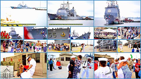 USS Leyte Gulf Homecoming: Final Deployment (Emotional Reunion)