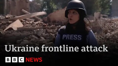 Ukraine frontline report: heavy fighting as BBC team runs for cover from drone attack | BBC News
