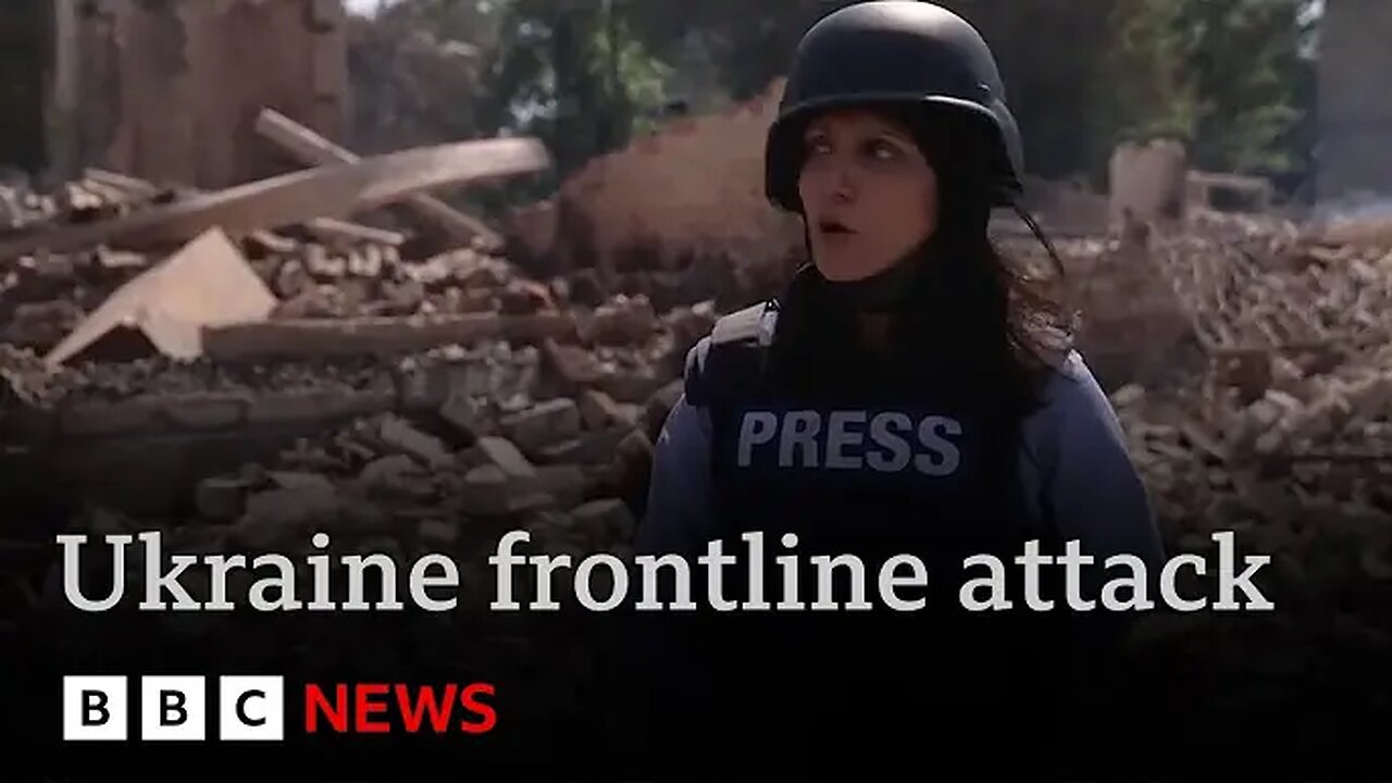 Ukraine frontline report: heavy fighting as BBC team runs for cover from drone attack | BBC News