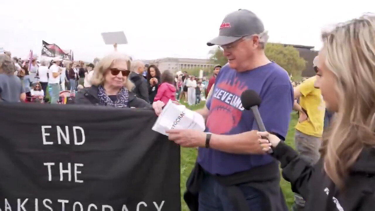 OMG…When Asked Why These Protestors Were There, A Guy Had To Whip Out A Script And Read Off A Reason
