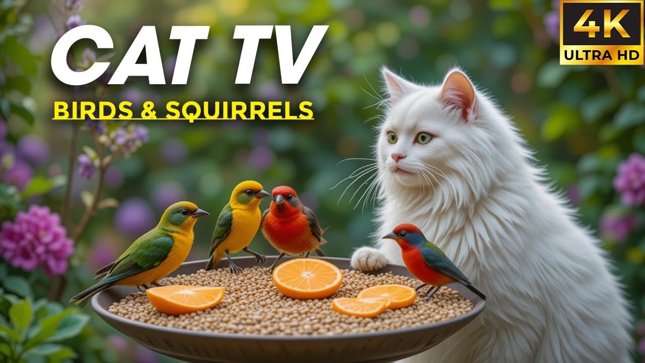 Ultimate Cat TV: Video For Cats To Watch Bird Flying and Singing - CatTV Central