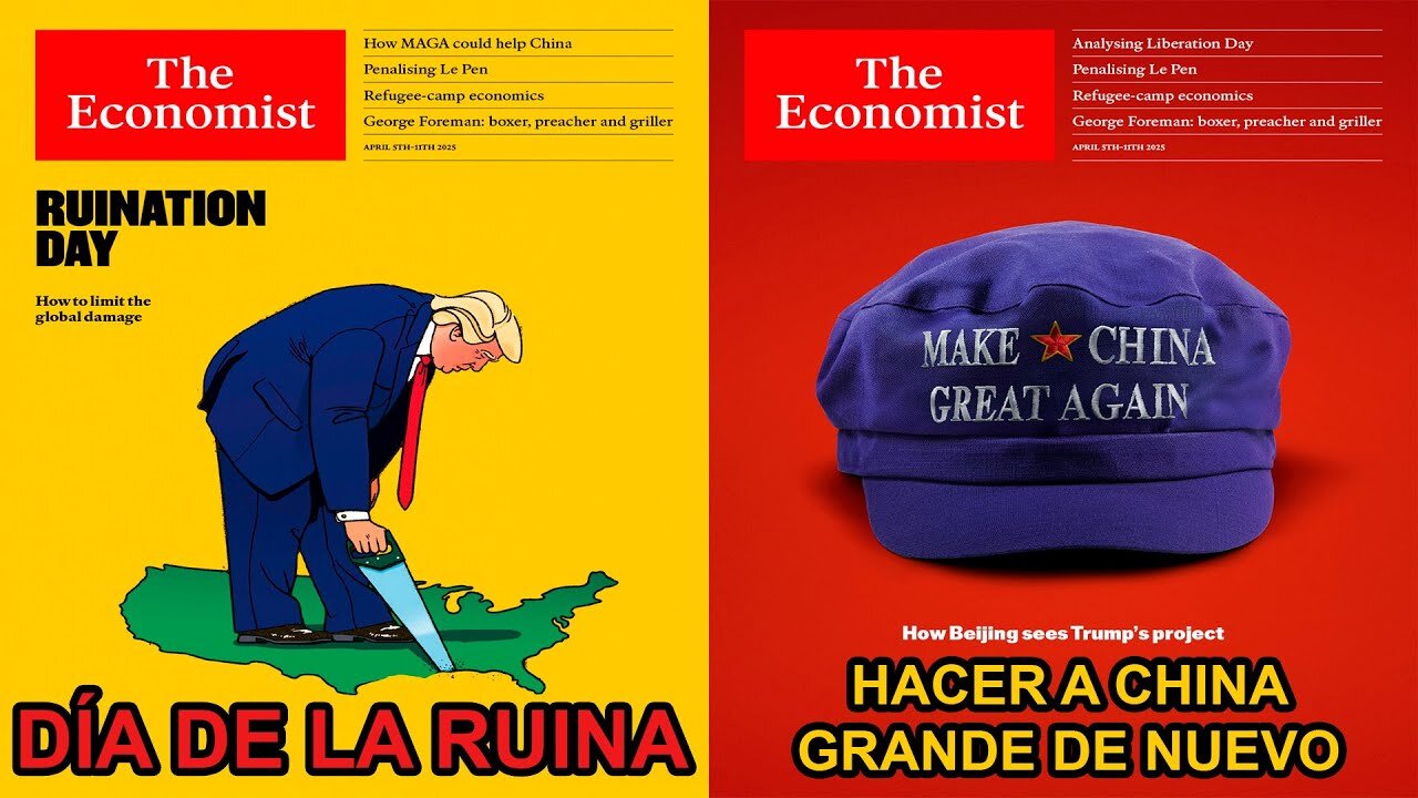 LA RIVISTA THE ECONOMIST ANNUNCIA IL GIORNO DELLA ROVINA DEI DAZI INSENSATI DI DONALD TRUMP I dazi insensati del presidente Trump causeranno il caos economico,l'America potrebbe finire per rendere di nuovo grande la Cina