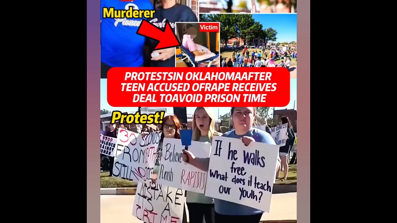 Protests erupt in Oklahoma after teen avoids prison for multiple sexual assaults.