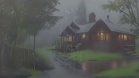 Live Fall Asleep - Cure For Insomnia to Rain Sounds and Thunderstorm