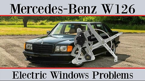 Mercedes Benz W126 - How to fix an electric window and replace the regulator guide
