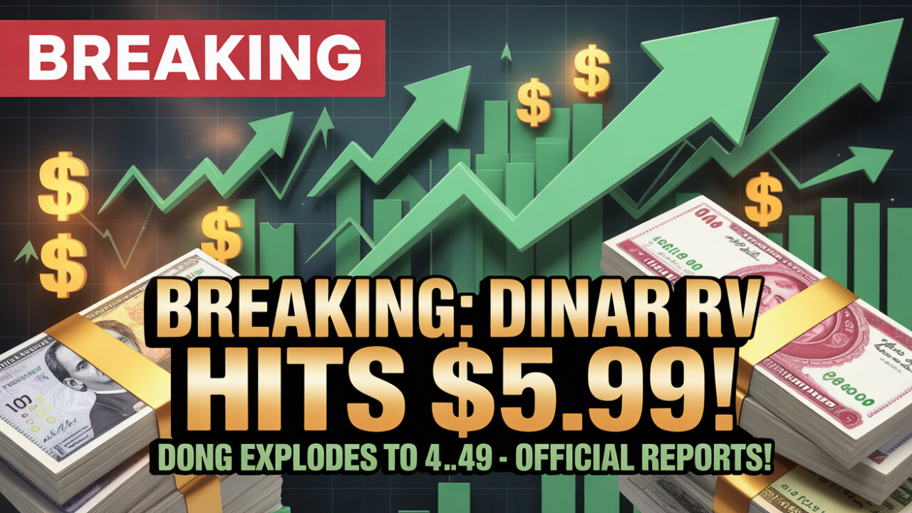 BREAKING Iraqi Dinar RV Hits $5.98 – Dong Explodes to $4.49 💥 Official Reports! 💥 Today IQD News!