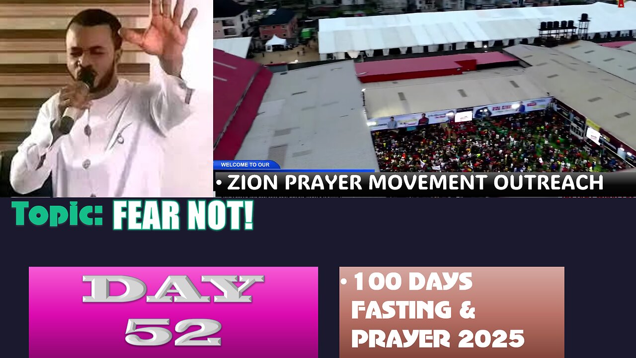 Day 52 | Monday, August 25th, 2025 — Topic: FEAR NOT! 100 Fasting & Prayer