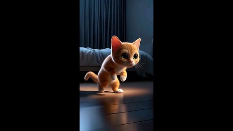 Kitten steals money from Mom