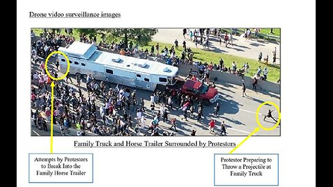 Truck pushes through mob and goes viral again, years later