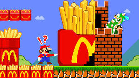 Super Mario Bros. But Every Seed Mario Touchs Become to McDonald | Game Animation