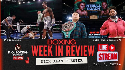 LIVE SHOW 9 AM CST. DEC. 1 2025- Roach Promises War With Pitbull Cruz: “Perfect Dance Partner”