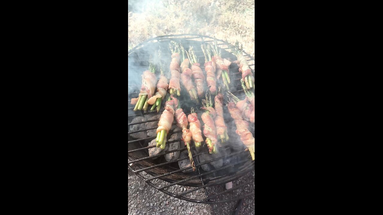 Leta's asparagus wrapped in bacon