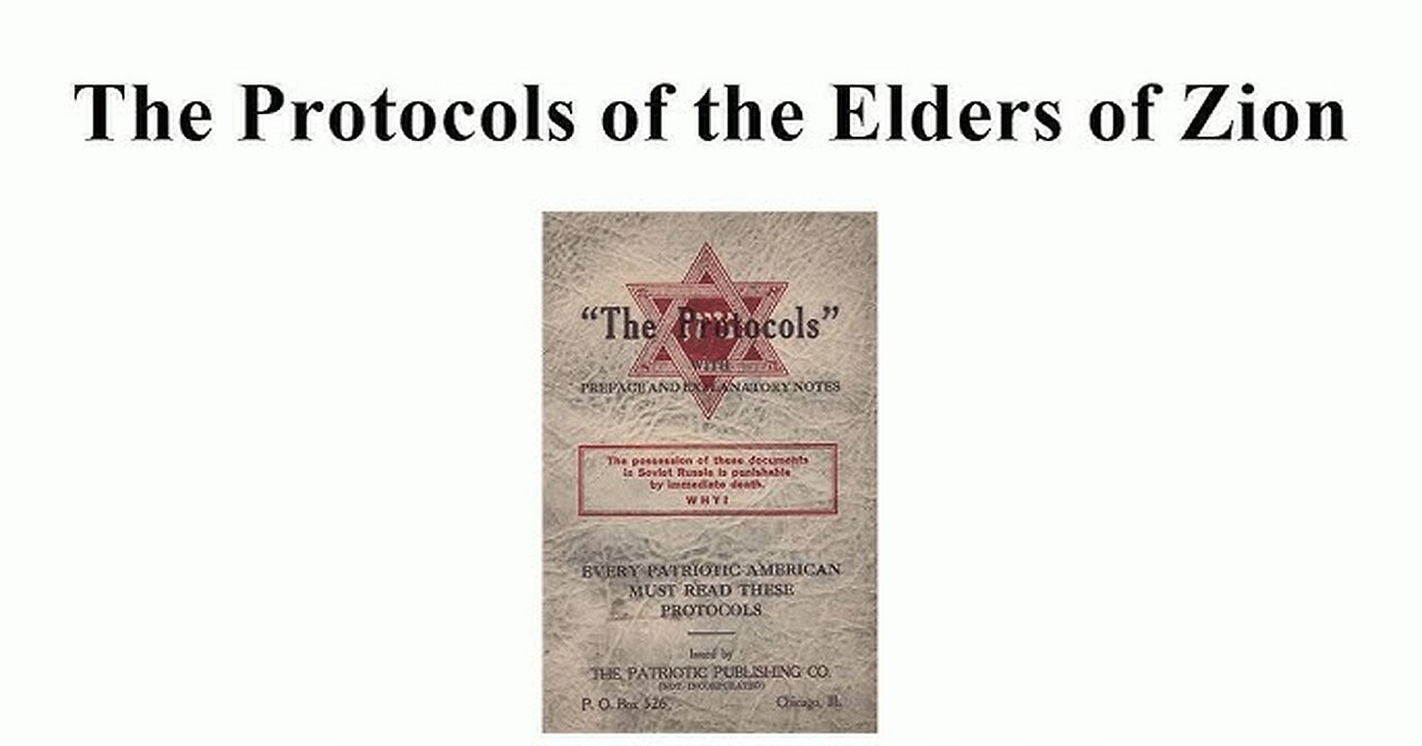 The Protocols of The Learned Elders of Zion | Audio Book