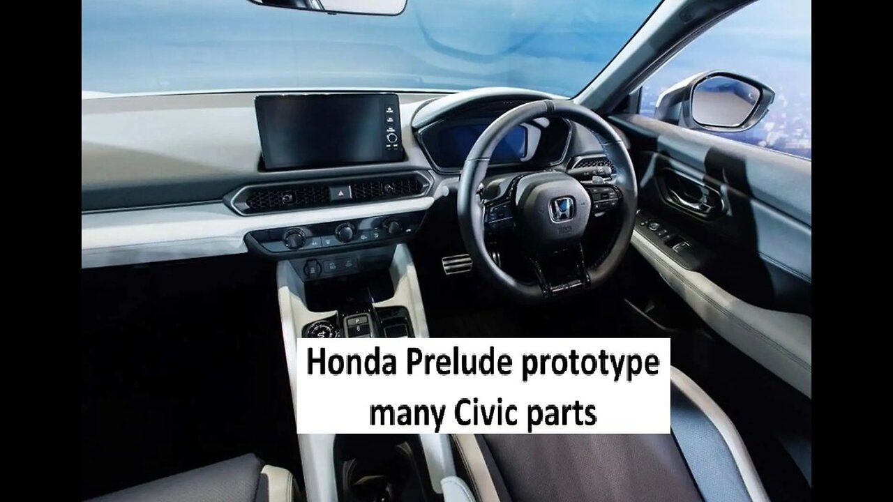 Honda prelude advanced to prototype status, looks like civic inside; no stick