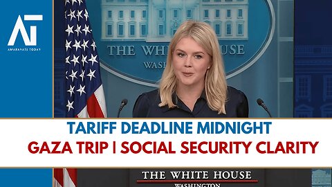 Tariff Bombshell & Gaza Trip: Karoline Leavitt's Press Briefing | US Politics | Amaravati Today