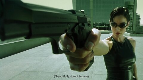 Carrie Ann Moss is Beautifully Violent in "The Matrix"