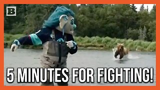 Bear vs NHL Mascot!