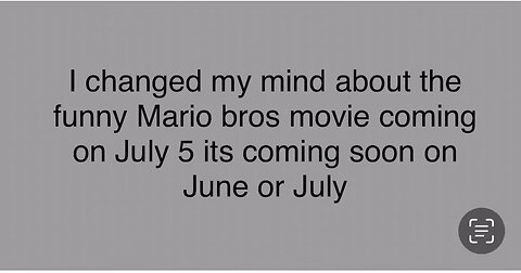 The funny Mario bros movie is not coming on July 5