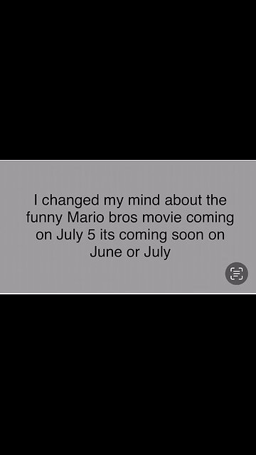 The funny Mario bros movie is not coming on July 5