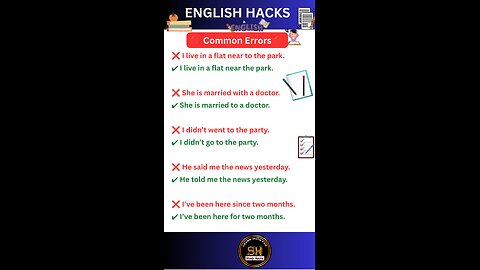 Most common mistakes in English grammar you know it 01। spoken English । #english #grammar #shorts
