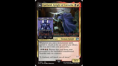 Final Fantasy Draft / Would you just look at all these knights / how to win free magic cards