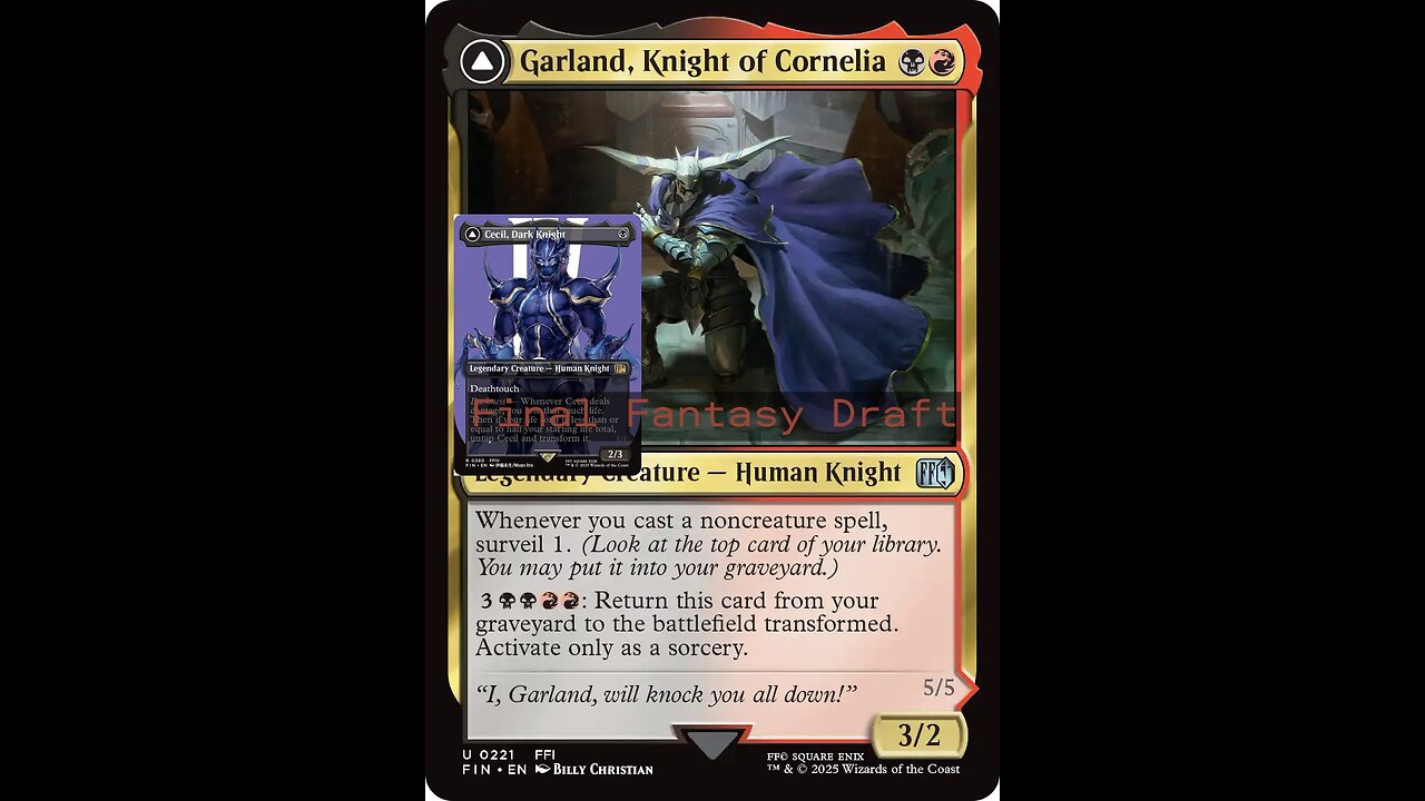 Final Fantasy Draft / Would you just look at all these knights / how to win free magic cards