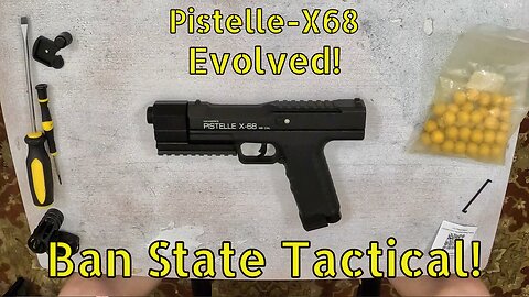 Pistelle X-68 Upgrades! The East Coast Less Lethal Build! Mag extension with six-inch barrel shroud!