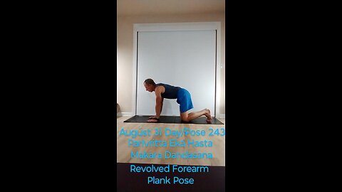 Parivritta Eka Hasta Makara Dandasana / Revolved Forearm Side Plank
