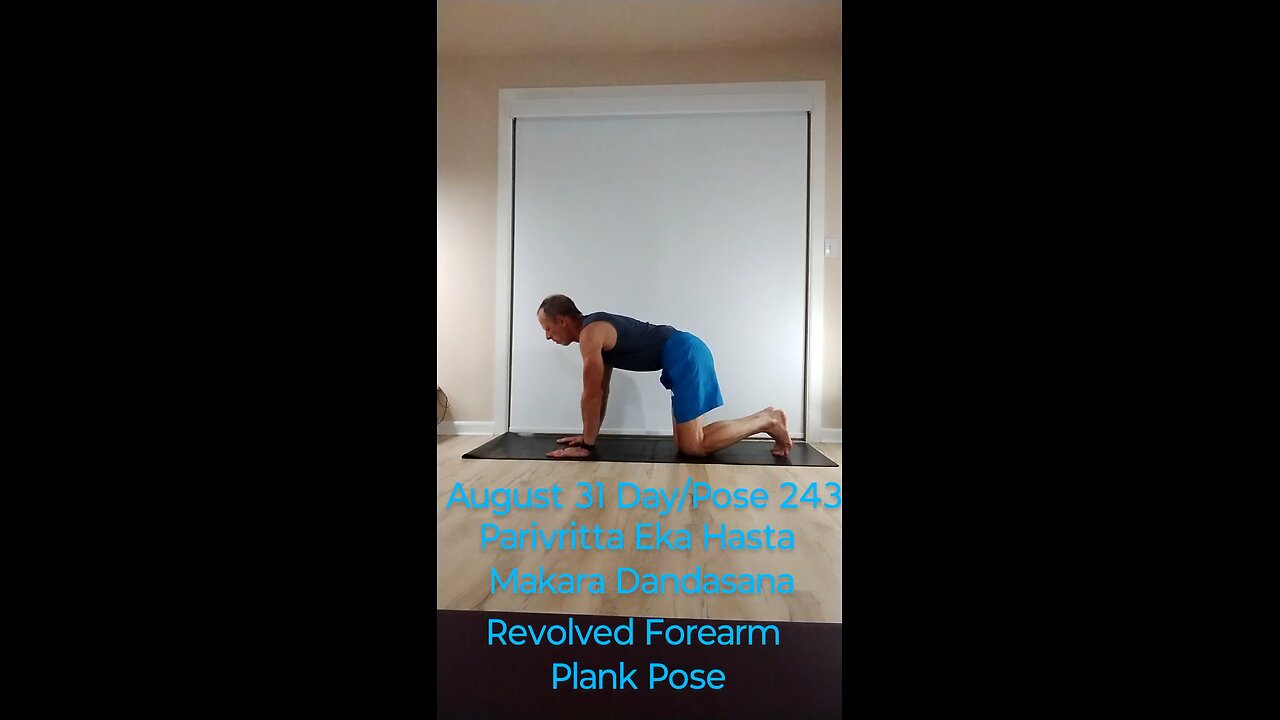 Parivritta Eka Hasta Makara Dandasana / Revolved Forearm Side Plank
