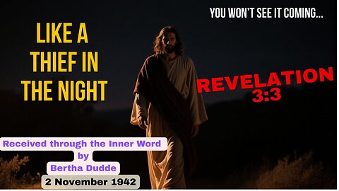 God warns out of love to spare you. Don’t let the day come like a thief in the night.