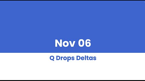Q DROP DELTAS NOV 06