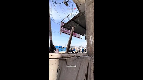 The Bombing Of The Residential Square in Gaza