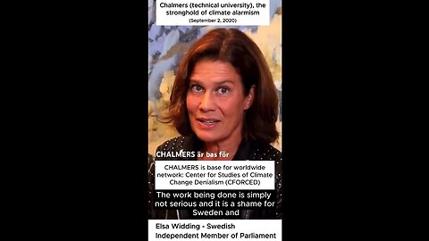 Elsa Widding - 87 - Chalmers, the stronghold of climate alarmism