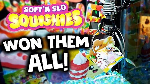 Won all the SQUISHIES from the Claw Machine! (CLEANED OUT)