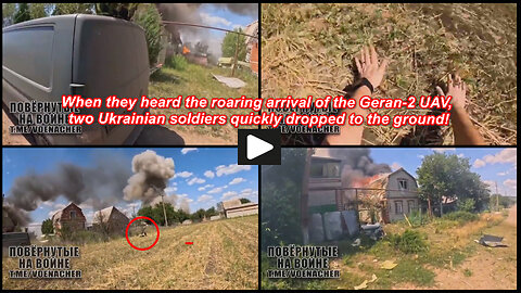 West Donetsk/Druzhkivka: Russian Geran-2 UAV visiting the Ukrainian position