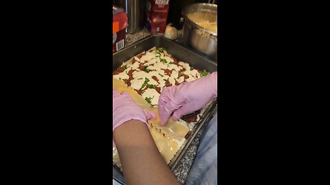 Lasagna Assembled by a Lasagna loving daughter